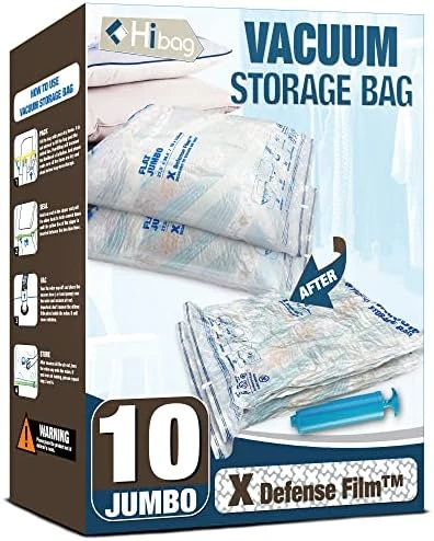 XXL Jumbo 47''X35'' Vacuum Storage Space Saver Bags Extra Large For Blanket, Bedding, Comforters And Huge Stuffed Toy (4 Pack), Clear 14 XXL Jumbo 47''X35'' Vacuum Storage Space Saver Bags Extra Large For Blanket, Bedding, Comforters And Huge Stuffed Toy (4 Pack), Clear - Image 14