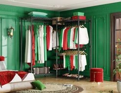 Raybee Clothes Rack Heavy Duty Clothing Racks For Hanging Clothes 725LBS Capacity Metal Clothing Rack Heavy Duty Wire Garment Rack Freestanding Portable Clothes Rack Sturdy 77" H X 70.5" W X 13.8" D 10 Raybee Clothes Rack Heavy Duty Clothing Racks For Hanging Clothes 725LBS Capacity Metal Clothing Rack Heavy Duty Wire Garment Rack Freestanding Portable Clothes Rack Sturdy 77" H X 70.5" W X 13.8" D -GENERIC Shop 51P48VhdqwL