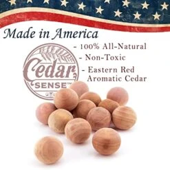 Cedar Balls - 100 Pack - Cedar Sense - Made In U.S.A.- Cedar Blocks For Clothes Storage - Cedar For Closets And Drawers -GENERIC Shop 51P8jTztFFL
