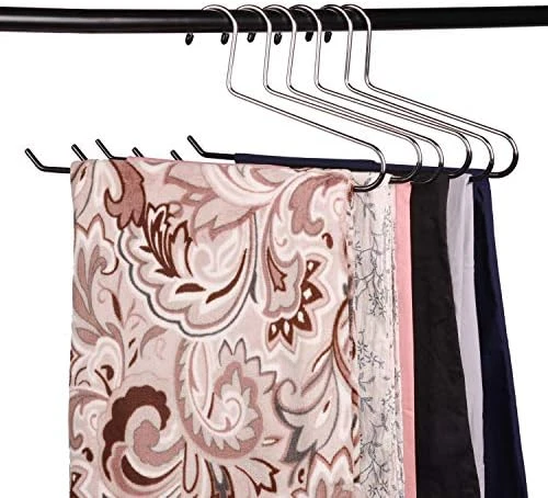 VASLIM Extra-Wide Drapery Hangers Blanket Hangers Heavy Duty Black Vinyl Coated Nonslip - Holds Up To 40 Lbs - Great For Quilts, Comforters, Table Cloths, Bedding, Towels, Rugs (8 Pack) 9 VASLIM Extra-Wide Drapery Hangers Blanket Hangers Heavy Duty Black Vinyl Coated Nonslip - Holds Up To 40 Lbs - Great For Quilts, Comforters, Table Cloths, Bedding, Towels, Rugs (8 Pack) - Image 9