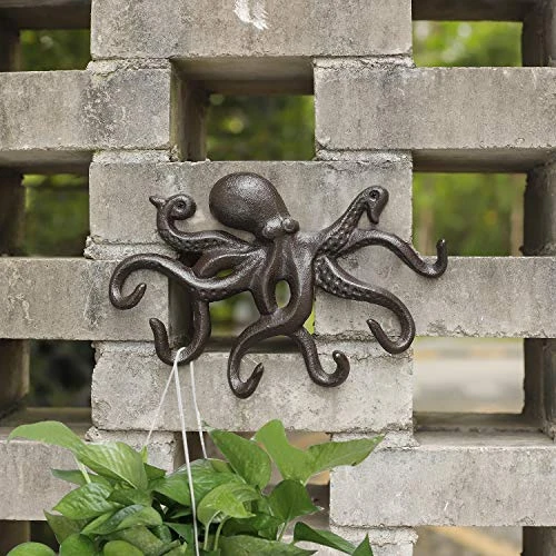 ChasBete Key Holder For Wall, Octopus Coat Hooks Wall Mounted Towel Hooks, Heavy Duty Wall Hooks Decorative With 6 Arms 4 ChasBete Key Holder For Wall, Octopus Coat Hooks Wall Mounted Towel Hooks, Heavy Duty Wall Hooks Decorative With 6 Arms - Image 4