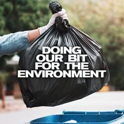 Eco Bag 50 Heavy Duty Refuse Sacks, Black, 1x -GENERIC Shop 51QFVd5I85L