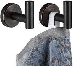 JQK Black Bathroom Towel Hook, Coat Robe Clothes Hook For Bathroom Kitchen Garage Wall Mounted (2 Pack), 304 Stainless Steel Matte Black, TH100-PB-P2 -GENERIC Shop 51R7jlf1R0L. AC