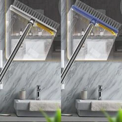 Onlyliua Floor Scrub Brush With Long Handle, 2 In 1 Scrape And Brush, Floor Scrub Brush Long Handle Brush Tub And Tile Brush Bathroom Cleaning For Cleaning Bathroom, Patio, Kitchen