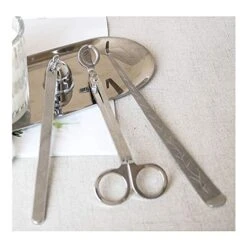 BornFeel Candle Wick Trimmer & Snuffer & Dipper 3 In 1 Tool Kit Candle Accessory Set With Gift Package (Silvery) -GENERIC Shop 51RkEsrqAJL