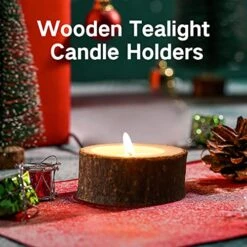 9 Pack Wooden Tealight Candle Holders, Kooplus Tealights Holder S Size Inner Bore (1.6''Dx0.6''H), Rustic Wedding Decor 10 9 Pack Wooden Tealight Candle Holders, Kooplus Tealights Holder S Size Inner Bore (1.6''Dx0.6''H), Rustic Wedding Decor -GENERIC Shop 51RkhrQmqbL