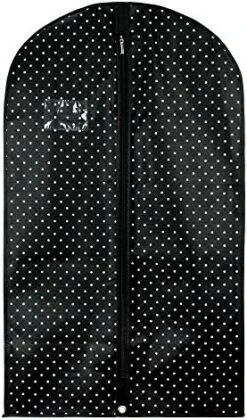 HANGERWORLD 40" Garment Bag - Dress And Suit Bags For Closet Storage Breathable Clothes Cover Dust Protector (1 Pack, White) -GENERIC Shop 51Rw3gyoklL. AC