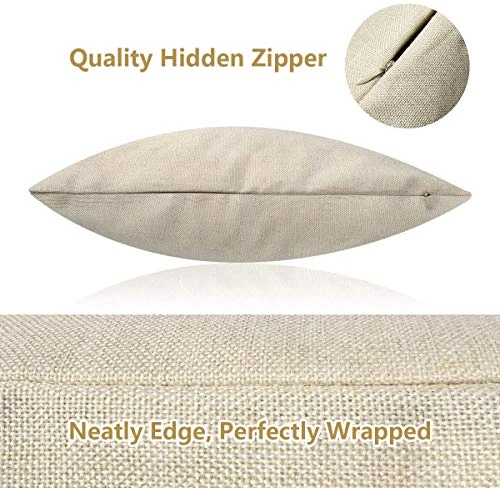 Rouihot Set Of 4 Linen Throw Pillow Covers 18x18 Inch Vintage Halloween Scaredy Cats Pumpkins Skeletons Home Decor Pillowcase Square Cushion Covers For Sofa Bed Couch 5 Rouihot Set Of 4 Linen Throw Pillow Covers 18x18 Inch Vintage Halloween Scaredy Cats Pumpkins Skeletons Home Decor Pillowcase Square Cushion Covers For Sofa Bed Couch - Image 5