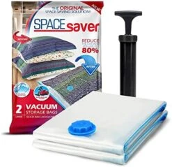 Spacesaver Variety 12pk | Space Saver Vacuum Storage Bags Save 80% Clothes Storage Space - Vacuum Sealer Bags For Comforters, Bedding, Clothing - Compression Seal For Closet Storage - Pump For Travel -GENERIC Shop 51TG56ZHAYL. AC