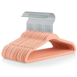 TARANCH Velvet Baby Hangers For Closet, Wrinkle Free & Non Slip Baby Clothes Hangers For Kids Toddler Infants - Slim Children Hangers Space Saving, 30 Pack