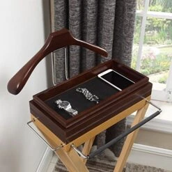 Proman Products Laguna Valet Stand, Two Stackable Trays, 17.75" W X 14" D X 47" H -GENERIC Shop 51TN1Ri6YgL