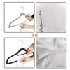 ELONG HOME Plastic Clothes Hangers, Upgraded Rubber Non Slip Plastic Hangers, Non Velvet Durable Slim Clothing Hangers, 17.7 Inches Wide For Adults Clothes, 20 Pack