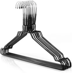 HANGERWORLD 20 Pack Black Wire Hangers - Adult Size 16inch Metal Coat Hangers, 13 Gauge Strong -GENERIC Shop 51U6bpwdy1L. AC