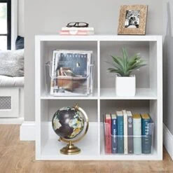 MDesign Plastic Open Front Storage Organizer Bins For Kitchen, Bedroom, Bathroom, Home Office, Or Playroom - Home Decor Bins Hold Food, Toys, Books, Or Office Supplies, Ligne Collection, 4 Pack, Clear -GENERIC Shop 51VBB1NK71L