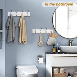 AMADA HOMEFURNISHING Coat Rack Wall Mount 2 Pack, Coat Hooks Wall Hooks Coat Hangers For Wall, Hat Racks Hooks For Hanging Coats Wall Mounted, White -GENERIC Shop 51VZo1snHOS