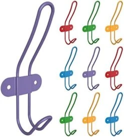 Tibres - Kids Wall Coat Hooks For Girls And Boys For Jackets Clothes Backpacks Robes And Towels - Children Colorful Wall Mounted Hanger Hooks Rack For Use In Nursery Bedroom And Bathroom - Set Of 5 -GENERIC Shop 51W3tkHy FL. AC