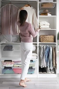 ALPHA GOODS 55Qt/52L Under Bed Storage Containers.Clear Bins With A 2-Side Open Lid And Glide Wheels.(2 Pack) -GENERIC Shop 51WYHeY1gOL