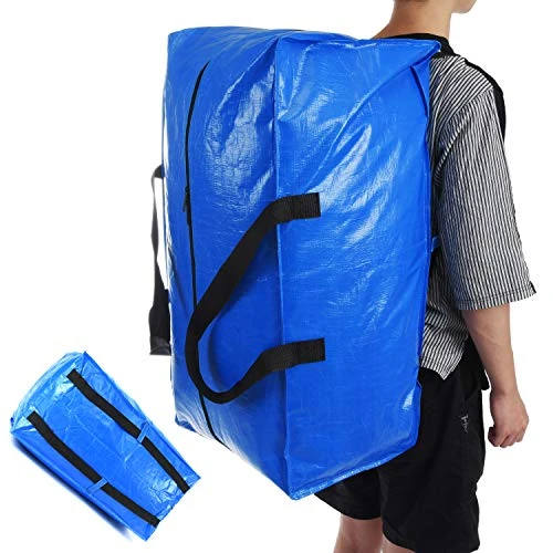 8 PACK Heavy Duty Moving Bags, Extra Large Storage Bags With Zippers Handles Backpack Straps,Moving Boxes Totes For Clothing Storage, College Moving Supplies, Compatible With IKEA Frakta Hand Cart 5 8 PACK Heavy Duty Moving Bags, Extra Large Storage Bags With Zippers Handles Backpack Straps,Moving Boxes Totes For Clothing Storage, College Moving Supplies, Compatible With IKEA Frakta Hand Cart - Image 5