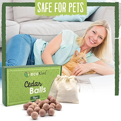 EcoKiwi Cedar Blocks For Clothes Storage - 75 Pack Cedar Balls - Natural Oil Hanger Planks & Chips For Closets - Non Toxic Cedarwood Balls With Sandpaper - Drawer Air Freshener Protection & Control 4 EcoKiwi Cedar Blocks For Clothes Storage - 75 Pack Cedar Balls - Natural Oil Hanger Planks & Chips For Closets - Non Toxic Cedarwood Balls With Sandpaper - Drawer Air Freshener Protection & Control - Image 4