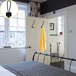 Rustic Entryway Hooks-12 Pack Farmhouse Hooks With Metal Screws Included,Black Decorative Wall Mounted Rustic Coat Hooks Rack, Double Vintage Organizer Hanging Wire Hook Clothes Hanger… -GENERIC Shop 51Y1nyKuDzL