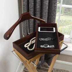 Proman Products Laguna Valet Stand, Two Stackable Trays, 17.75" W X 14" D X 47" H -GENERIC Shop 51Z6XXHFhKL