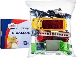 [ 20 Count ] Regular Roaster Storage Bag 16" X 18", 3.5 Gallon Large & Strong Clear - Zipper Top - Bags -GENERIC Shop 51ZrDkSU6L. AC