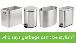 MDesign Plastic Slim Large 2.5 Gallon Trash Can Wastebasket, Classic Garbage Container Recycle Bin For Bathroom, Bedroom, Kitchen, Home Office, Outdoor Waste, Recycling, Aura Collection - (Light Purple, Pack Of 1) -GENERIC Shop 51aGUZE7ToL