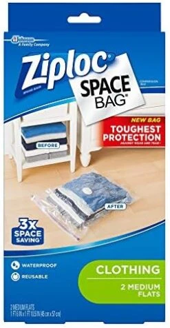 Ziploc Space Bag Clothes Vacuum Sealer Storage Bags For Home And Closet Organization, XL, 6 Bags Total -GENERIC Shop 51aLhd1HgoL. AC
