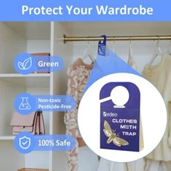 Redeo Clothes Moth Traps With Pheromones Non-Toxic And Odorless Sticky Glue Trap With Lure Clothing Moth Trap With Attractant For Closets And Carpet Indoor Moth Prevention, Safe For Kids And Pets (12) 8 Redeo Clothes Moth Traps With Pheromones Non-Toxic And Odorless Sticky Glue Trap With Lure Clothing Moth Trap With Attractant For Closets And Carpet Indoor Moth Prevention, Safe For Kids And Pets (12) -GENERIC Shop 51aceFZiwkL