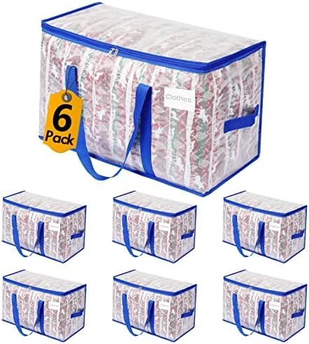 8-Pack Extra Large Moving Bags, Heavy Duty Storage Bags W/Strong Handle & Zippers, Storage Tote For Space Saving, Alternative To Moving Boxes, Bags For Clothing Dorm Travel Packing Supplies (Blue) 8 8-Pack Extra Large Moving Bags, Heavy Duty Storage Bags W/Strong Handle & Zippers, Storage Tote For Space Saving, Alternative To Moving Boxes, Bags For Clothing Dorm Travel Packing Supplies (Blue) - Image 8
