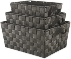Whitmor Woven Strap Storage Baskets S/3-Gray -GENERIC Shop 51buq JzGnL. AC