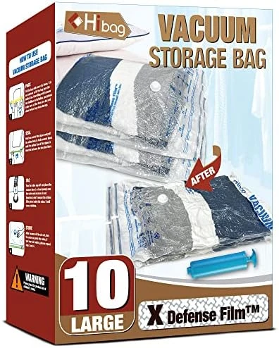 XXL Jumbo 47''X35'' Vacuum Storage Space Saver Bags Extra Large For Blanket, Bedding, Comforters And Huge Stuffed Toy (4 Pack), Clear 9 XXL Jumbo 47''X35'' Vacuum Storage Space Saver Bags Extra Large For Blanket, Bedding, Comforters And Huge Stuffed Toy (4 Pack), Clear - Image 9