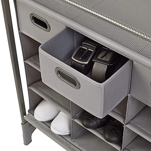 Neatfreak 16 Cube Storage Organizer 4-Tier Stackable Shoe Organizer For Closet Organization - Free Standing Cube Shoe Rack With Drawers - 35.2 X 13 X 32.6 In 5 Neatfreak 16 Cube Storage Organizer 4-Tier Stackable Shoe Organizer For Closet Organization - Free Standing Cube Shoe Rack With Drawers - 35.2 X 13 X 32.6 In - Image 5