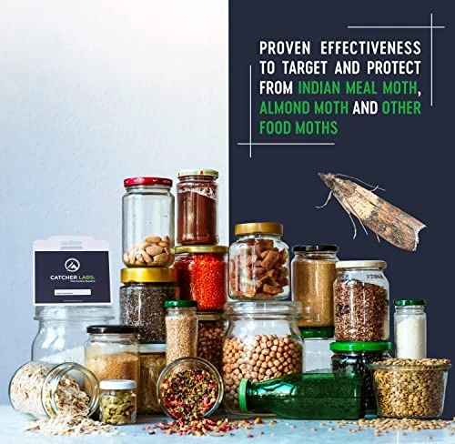 Catcher Labs Pantry & Clothing Moth Traps | Moth Traps With Pheromones | Non-Toxic Moth Catcher | Moth Traps For Home (20-Pack) 3 Catcher Labs Pantry & Clothing Moth Traps | Moth Traps With Pheromones | Non-Toxic Moth Catcher | Moth Traps For Home (20-Pack) - Image 3