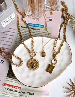 AISBUGUR Jewelry Dish Tray Set Of 2 Large Capacity Trinket Dish For More Jewelry Ring Dish With Beautiful Package And Greeting Card Perfect For Birthday Gifts For Women -GENERIC Shop 51d8K1D2BYL