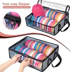 Raybee Baseball Hat Organizer For Baseball Caps Holds Up To 100 Caps Hat Storage For Baseball Cap Organizer Wide Hat Holder Hat Bag Cap Storage Hat Racks For Closet 2Pack -GENERIC Shop 51eR6V0yjbL