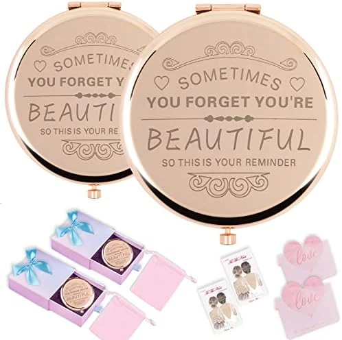 Birthday Gifts For Women-Compact Makeup Mirror,gifts For Women, Festival ,Valentine's Day,Christmas,Mother's Day, Graduation Party,the Gift For Mom,wife,sister,daughter,friend,classmate (Rose Gold) 6 Birthday Gifts For Women-Compact Makeup Mirror,gifts For Women, Festival ,Valentine's Day,Christmas,Mother's Day, Graduation Party,the Gift For Mom,wife,sister,daughter,friend,classmate (Rose Gold) - Image 6