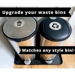 1620Designs Trash Recycle Sticker | Set Of 2 Decals | Indoor Outdoor UV Stable & Weatherproof | Stainless Steel Kitchen Pantry Organization -GENERIC Shop 51fBtQtyykL