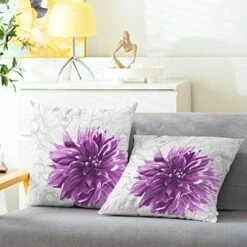 CaliTime Throw Pillow Cases Pack Of 2 Cozy Fleece Colorful Dahlia Flower Simple Strokes Flora Background Decorative Cushion Covers For Couch Bed Sofa Farmhouse Decoration 18 X 18 Inches Teal Grey 28 CaliTime Throw Pillow Cases Pack Of 2 Cozy Fleece Colorful Dahlia Flower Simple Strokes Flora Background Decorative Cushion Covers For Couch Bed Sofa Farmhouse Decoration 18 X 18 Inches Teal Grey -GENERIC Shop 51fb K27ZDL. AC 1