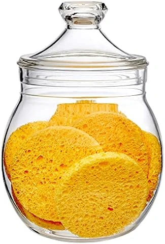 Amazing Abby - Kathy - Acrylic Bathroom Canister (40 Oz), Plastic Apothecary Jar For Vanity, BPA-Free And Shatter-Proof, Great For Bath Sponges, Shower Balls, Loofah Pads, And More 5 Amazing Abby - Kathy - Acrylic Bathroom Canister (40 Oz), Plastic Apothecary Jar For Vanity, BPA-Free And Shatter-Proof, Great For Bath Sponges, Shower Balls, Loofah Pads, And More - Image 5