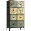 AOPSEN Tall Dressers For Bedroom With 8 Drawers, Storage Drawer Unit For Closet, Fabric Organizer Chest Of Drawers For Kids, Living Room, Nursery, Steel Frame, Wood Top