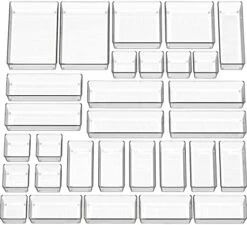 Simple Houseware 20-Pack Clear Plastic Drawer Organizers (6S, 7M, 5L, 1 XL, 1XXL) 15 Simple Houseware 20-Pack Clear Plastic Drawer Organizers (6S, 7M, 5L, 1 XL, 1XXL) -GENERIC Shop 51gJuYH VGL. AC
