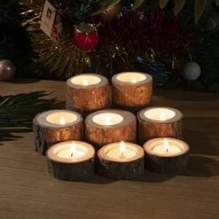 9 Pack Wooden Tealight Candle Holders, Kooplus Tealights Holder S Size Inner Bore (1.6''Dx0.6''H), Rustic Wedding Decor 9 9 Pack Wooden Tealight Candle Holders, Kooplus Tealights Holder S Size Inner Bore (1.6''Dx0.6''H), Rustic Wedding Decor -GENERIC Shop 51iEG3ogJfS