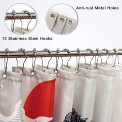 Funny Shower Curtain Set Funky Anime Monster Shower Curtains For Bathroom Cool Asian Japanese Bathroom Decor Polyester Fabric-72" X 72" -GENERIC Shop 51iexFUlJ7S