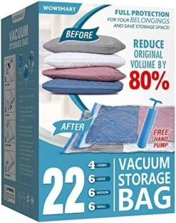10 Space Saver Vacuum Sealed Storage Bags (2 Jumbo/2 Large/3 Medium/3 Small) With Hand Pump, Seal Bags For Clothing, Comforters, Pillows, Towel, Blanket Storage, Bedding -GENERIC Shop 51j8TiGQkbL. AC