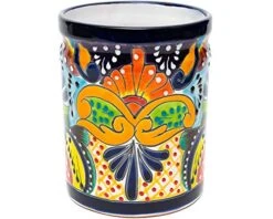 Enchanted Talavera Mexican Talavera Ceramic Large Utensil Holder Spatula Crock Kitchen Counter Organizer Mexican Pottery Utensils Tools Caddy Spoon Rest White Ceramic (Multi Color Large (7.5"H X 6"W) 9 Enchanted Talavera Mexican Talavera Ceramic Large Utensil Holder Spatula Crock Kitchen Counter Organizer Mexican Pottery Utensils Tools Caddy Spoon Rest White Ceramic (Multi Color Large (7.5"H X 6"W) -GENERIC Shop 51jIyRoqbKL