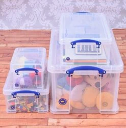 Really Useful 48 + 12 + 9 + 3 Litre Storage Box, Clear, Starter Pack -GENERIC Shop 51jReS9sVVL
