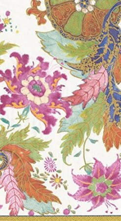 Tobacco Leaf Ivory Paper Guest Towels, Pack Of 15