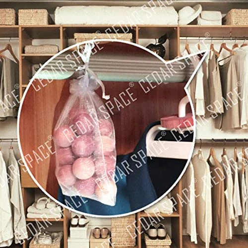 Cedar Space Cedar Blocks For Clothes Storages, 50 Pcs 100% Aromatic Red Cedar Balls, Cedar Accessories For Closets Storages 3 Cedar Space Cedar Blocks For Clothes Storages, 50 Pcs 100% Aromatic Red Cedar Balls, Cedar Accessories For Closets Storages - Image 3