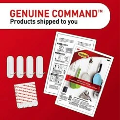 Command Large Wire Hooks, 4-Hooks, 8-Strips, Holds Up To 5 Lbs - Easy To Open Packaging -GENERIC Shop 51kQca0vufL
